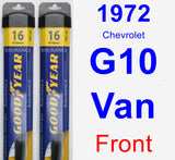 Front Wiper Blade Pack for 1972 Chevrolet G10 Van - Assurance