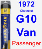 Passenger Wiper Blade for 1972 Chevrolet G10 Van - Assurance