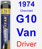 Driver Wiper Blade for 1974 Chevrolet G10 Van - Assurance