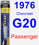 Passenger Wiper Blade for 1976 Chevrolet G20 - Assurance