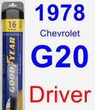 Driver Wiper Blade for 1978 Chevrolet G20 - Assurance