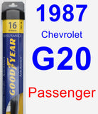 Passenger Wiper Blade for 1987 Chevrolet G20 - Assurance