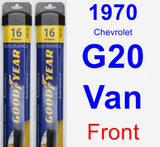 Front Wiper Blade Pack for 1970 Chevrolet G20 Van - Assurance
