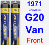Front Wiper Blade Pack for 1971 Chevrolet G20 Van - Assurance