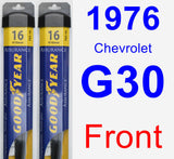 Front Wiper Blade Pack for 1976 Chevrolet G30 - Assurance