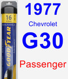 Passenger Wiper Blade for 1977 Chevrolet G30 - Assurance