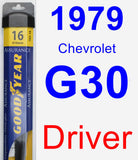 Driver Wiper Blade for 1979 Chevrolet G30 - Assurance