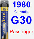 Passenger Wiper Blade for 1980 Chevrolet G30 - Assurance