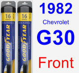 Front Wiper Blade Pack for 1982 Chevrolet G30 - Assurance