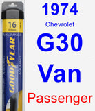 Passenger Wiper Blade for 1974 Chevrolet G30 Van - Assurance