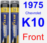 Front Wiper Blade Pack for 1975 Chevrolet K10 - Assurance