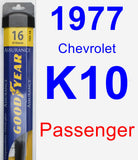 Passenger Wiper Blade for 1977 Chevrolet K10 - Assurance