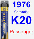 Passenger Wiper Blade for 1976 Chevrolet K20 - Assurance