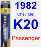 Passenger Wiper Blade for 1982 Chevrolet K20 - Assurance