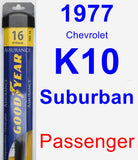 Passenger Wiper Blade for 1977 Chevrolet K10 Suburban - Assurance