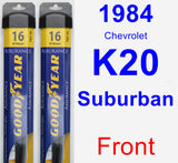 Front Wiper Blade Pack for 1984 Chevrolet K20 Suburban - Assurance