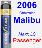 Passenger Wiper Blade for 2006 Chevrolet Malibu - Assurance