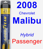 Passenger Wiper Blade for 2008 Chevrolet Malibu - Assurance