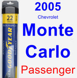 Passenger Wiper Blade for 2005 Chevrolet Monte Carlo - Assurance