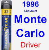 Driver Wiper Blade for 1996 Chevrolet Monte Carlo - Assurance