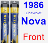 Front Wiper Blade Pack for 1986 Chevrolet Nova - Assurance