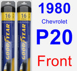 Front Wiper Blade Pack for 1980 Chevrolet P20 - Assurance