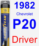 Driver Wiper Blade for 1982 Chevrolet P20 - Assurance