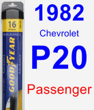 Passenger Wiper Blade for 1982 Chevrolet P20 - Assurance