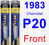 Front Wiper Blade Pack for 1983 Chevrolet P20 - Assurance