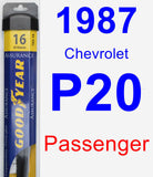 Passenger Wiper Blade for 1987 Chevrolet P20 - Assurance