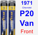Front Wiper Blade Pack for 1971 Chevrolet P20 Van - Assurance