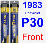 Front Wiper Blade Pack for 1983 Chevrolet P30 - Assurance