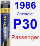 Passenger Wiper Blade for 1986 Chevrolet P30 - Assurance