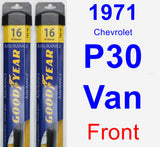 Front Wiper Blade Pack for 1971 Chevrolet P30 Van - Assurance