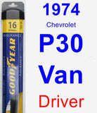 Driver Wiper Blade for 1974 Chevrolet P30 Van - Assurance