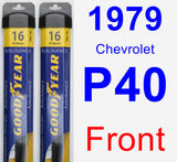 Front Wiper Blade Pack for 1979 Chevrolet P40 - Assurance