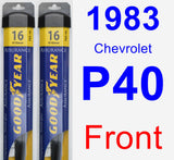 Front Wiper Blade Pack for 1983 Chevrolet P40 - Assurance