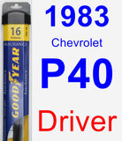 Driver Wiper Blade for 1983 Chevrolet P40 - Assurance