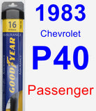 Passenger Wiper Blade for 1983 Chevrolet P40 - Assurance