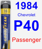 Passenger Wiper Blade for 1984 Chevrolet P40 - Assurance