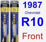 Front Wiper Blade Pack for 1987 Chevrolet R10 - Assurance