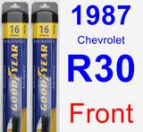 Front Wiper Blade Pack for 1987 Chevrolet R30 - Assurance