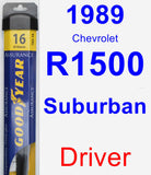 Driver Wiper Blade for 1989 Chevrolet R1500 Suburban - Assurance