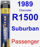 Passenger Wiper Blade for 1989 Chevrolet R1500 Suburban - Assurance