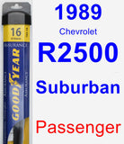 Passenger Wiper Blade for 1989 Chevrolet R2500 Suburban - Assurance