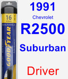 Driver Wiper Blade for 1991 Chevrolet R2500 Suburban - Assurance