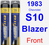 Front Wiper Blade Pack for 1983 Chevrolet S10 Blazer - Assurance