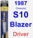 Driver Wiper Blade for 1987 Chevrolet S10 Blazer - Assurance