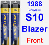 Front Wiper Blade Pack for 1988 Chevrolet S10 Blazer - Assurance