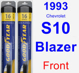 Front Wiper Blade Pack for 1993 Chevrolet S10 Blazer - Assurance